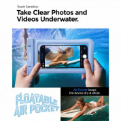 Spigen Aqua Shield A610 Universal Waterproof Floating Case IPX8 - универсален водоустойчив калъф за смартфони до 6.9 инча (светлосин) 3