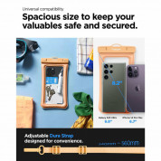 Spigen Aqua Shield A610 Universal Waterproof Floating Case IPX8 - универсален водоустойчив калъф за смартфони до 6.9 инча (оранжев) 1