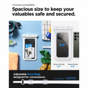 Spigen Aqua Shield A601 Universal Waterproof Case IPX8 2 Pack - 2 броя универсални водоустойчиви калъфи за смартфони до 7 инча (бял) 1