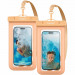 Spigen Aqua Shield A601 Universal Waterproof Case IPX8 2 Pack - 2 броя универсални водоустойчиви калъфи за смартфони до 7 инча (оранжев) 1