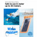 Spigen Aqua Shield A601 Universal Waterproof Case IPX8 2 Pack - 2 броя универсални водоустойчиви калъфи за смартфони до 7 инча (оранжев) 5