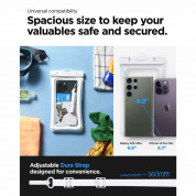 Spigen Aqua Shield A610 Universal Waterproof Floating Case IPX8 2 Pack - 2 броя универсални водоустойчиви калъфи за смартфони до 6.9 инча (бял) 1