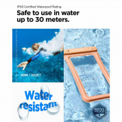 Spigen Aqua Shield A610 Universal Waterproof Floating Case IPX8 2 Pack - 2 броя универсални водоустойчиви калъфи за смартфони до 6.9 инча (оранжев) 4