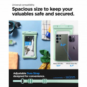 Spigen Aqua Shield A610 Universal Waterproof Floating Case IPX8 2 Pack - 2 броя универсални водоустойчиви калъфи за смартфони до 6.9 инча (зелен) 1