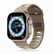 Tech-Protect Iconband Line Silicone Sport Band - силиконова каишка за Apple Watch 42мм, 44мм, 45мм, Ultra 49мм (светлокафяв)