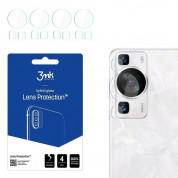 3MK Lens Protection Hybrid Glass Set - предпазни стъклени защитни покрития за камерата на Huawei P60 Pro (4 комплекта)