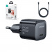 Joyroom Mini PD Fast Charging Kit USB-C 20W - захранване за ел. мрежа с USB-C изход с технология за бързо зареждане и USB-C към Lightning кабел (черен) 2