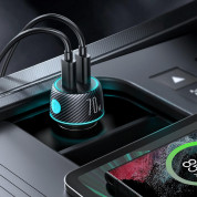 Joyroom Dual USB-C Fast Car Charger 70W PD - зарядно за кола с 2xUSB-C изходи с технология за бързо зареждане (черен) 3
