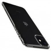 Spigen Crystal Flex Case - тънък качествен силиконов (TPU) калъф за iPhone 11 (прозрачен)  6