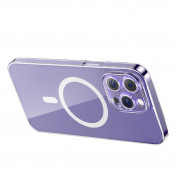 Baseus Crystal Magnetic Case Set (ARSJ011202) - поликарбонатов кейс с MagSafe и стъклено защитно покритие за дисплея за iPhone 14 Pro Max (прозрачен) 5