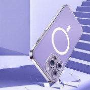 Baseus Crystal Magnetic Case Set (ARSJ011202) - поликарбонатов кейс с MagSafe и стъклено защитно покритие за дисплея за iPhone 14 Pro Max (прозрачен) 10