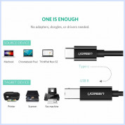 Ugreen US241 USB-C To USB-B 2.0 Printer Cable - кабел за принтер и други външни устройства USB-C Male към USB-B Male (200 см) (черен) 4