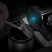 Baseus Mini Car Ashtray With LED Backlight (CRYHG01-01) - алуминиев пепелник за автомобил (черен)  9