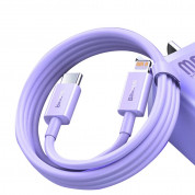 Baseus Superior USB-C to Lightning Cable PD 20W (CAYS001505) - USB-C към Lightning кабел за Apple устройства с Lightning порт (100 см) (лилав)