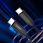 Choetech USB-C to USB-C Cable 240W - кабел с бързо зареждане за устройства с USB-C порт (200 см) (черен)  4