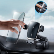 Joyroom Wireless Automatic Car Charger Electric Phone Holder 15W - поставка за таблото на кола с безжично зареждане за мобилни устройства (черен) 3