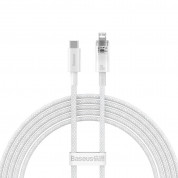 Baseus Explorer USB-C to Lightning Cable PD 20W (CATS010302) - USB-C към Lightning кабел за Apple устройства с Lightning порт (200 см) (бял)