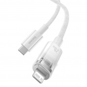 Baseus Explorer USB-C to Lightning Cable PD 20W (CATS010302) - USB-C към Lightning кабел за Apple устройства с Lightning порт (200 см) (бял) 5