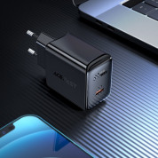 Acefast GaN Charger USB-C 30W - захранване за ел. мрежа с USB-C изход с технология за бързо зареждане (черен) 3