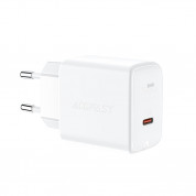 Acefast GaN Charger USB-C 30W, PD, QC 3.0, AFC, FCP (white)