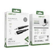 Acefast MFi Audio Cable With Lightning Connector - качествен аудио кабел от Lightning към 3.5 мм. аудио жак (120 см) (черен)  5