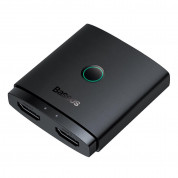 Baseus AirJoy Bidirectional HDMI Switch Splitter 4K 60Hz (B01331105111-00) - 2-портов HDMI превключвател за компютри и монитори (черен)