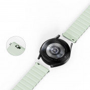 Dux Ducis Silicone Magnetic Strap 22mm (LD Version) - магнитна силиконова каишка за Samsung Galaxy Watch, Huawei Watch, Xiaomi, Garmin и други часовници с 22мм захват (зелен) 7