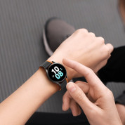 Dux Ducis Silicone Magnetic Strap 22mm (LD Version) - магнитна силиконова каишка за Samsung Galaxy Watch, Huawei Watch, Xiaomi, Garmin и други часовници с 22мм захват (черен-оранжев) 3