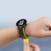 Dux Ducis Silicone Magnetic Strap 22mm (LD Version) - магнитна силиконова каишка за Samsung Galaxy Watch, Huawei Watch, Xiaomi, Garmin и други часовници с 22мм захват (черен-жълт) 1