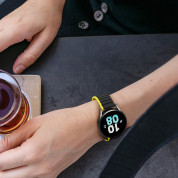Dux Ducis Silicone Magnetic Strap 22mm (LD Version) - магнитна силиконова каишка за Samsung Galaxy Watch, Huawei Watch, Xiaomi, Garmin и други часовници с 22мм захват (черен-жълт) 6