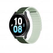 Dux Ducis Silicone Magnetic Strap 20mm (LD Version) - магнитна силиконова каишка за Samsung Galaxy Watch, Huawei Watch, Xiaomi, Garmin и други часовници с 20мм захват (зелен)