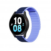 Dux Ducis Silicone Magnetic Strap 20mm (LD Version) for Samsung Galaxy Watch, Huawei Watch, Xiaomi, Garmin and other watches (blue)
