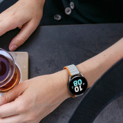 Dux Ducis Silicone Magnetic Strap 20mm (LD Version) - магнитна силиконова каишка за Samsung Galaxy Watch, Huawei Watch, Xiaomi, Garmin и други часовници с 20мм захват (сив-оранжев) 6