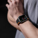 Dux Ducis Silicone Magnetic Strap (LD Version) - магнитна силиконова каишка за Apple Watch 42мм, 44мм, 45мм, Ultra 49мм (черен-оранжев) 3