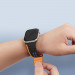 Dux Ducis Silicone Magnetic Strap (LD Version) - магнитна силиконова каишка за Apple Watch 42мм, 44мм, 45мм, Ultra 49мм (черен-оранжев) 2