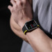 Dux Ducis Silicone Magnetic Strap (LD Version) - магнитна силиконова каишка за Apple Watch 42мм, 44мм, 45мм, Ultra 49мм (черен-жълт) 3