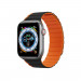 Dux Ducis Silicone Magnetic Strap (LD Version) - магнитна силиконова каишка за Apple Watch 38мм, 40мм, 41мм (черен-оранжев) 1