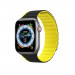Dux Ducis Silicone Magnetic Strap (LD Version) - магнитна силиконова каишка за Apple Watch 38мм, 40мм, 41мм (черен-жълт) 1