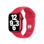 Apple Watch Sport Band Product Red Regular - оригинална силиконова каишка за Apple Watch 38мм, 40мм, 41мм (червен) (retail)