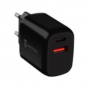 Tactical Base Plug Dual Fast Wall Charger 20W - захранване за ел. мрежа с USB-A и USB-C изходи и технология за бързо зареждане (черен)
