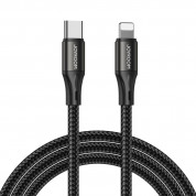 Joyroom Fast Charging USB-C to Lightning Cable PD 20W (100 cm) (black)