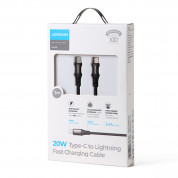 Joyroom Fast Charging USB-C to Lightning Cable PD 20W (100 cm) (black) 2