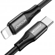 Joyroom Fast Charging USB-C to Lightning Cable PD 20W (100 cm) (black) 1