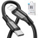 Joyroom Fast Charging USB-C to Lightning Cable PD 20W - USB-C към Lightning кабел за Apple устройства с Lightning порт (100 см) (черен)  4