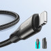 Joyroom Fast Charging USB-C to Lightning Cable PD 20W - USB-C към Lightning кабел за Apple устройства с Lightning порт (100 см) (черен)  5