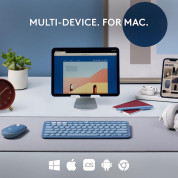 Logitech K380 for Mac Multi-Device Bluetooth Keyboard International (blueberry) 6