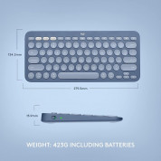 Logitech K380 for Mac Multi-Device Bluetooth Keyboard International (blueberry) 9