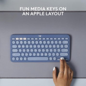 Logitech K380 for Mac Multi-Device Bluetooth Keyboard International (blueberry) 4