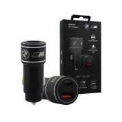 BMW M Edition USB-C & USB-A 36W Fast Car Charger (black)