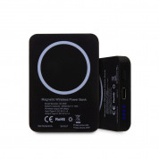 Karl Lagerfeld Ikonik NFT Magnetic Wireless Power Bank 3000 mAh - преносима външна батерия с USB-C порт и безжично зареждане с MagSafe (черен) 2